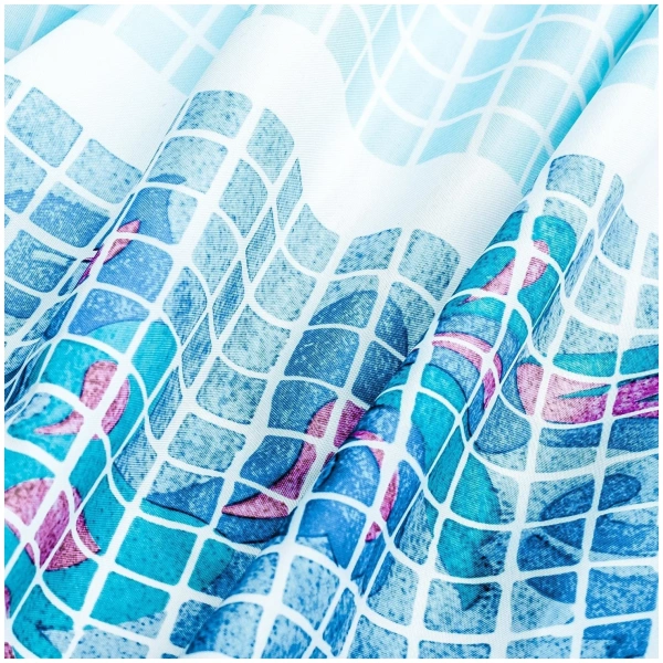 Штора для ванной комнаты IDDIS Basic B49P218i11, голубой